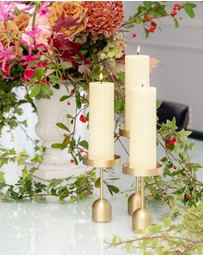 XRJ Celebrations - Pillar Pastel Yellow Candle
