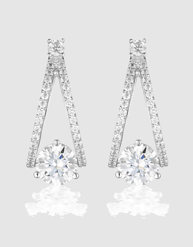 Georgini - Champagne Silver Earrings