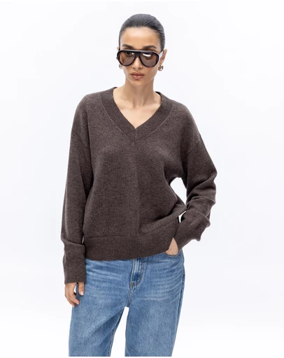 Minima Esenciales - Lorin Wool Cashmere V Neck