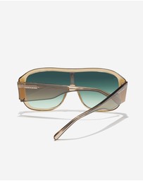 Hawkers Co - Hawkers - Feroe - cream green forest Sunglasses for Men and Women UV400