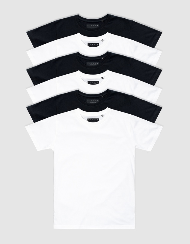 Xander - 6-Pack Blanc Tee