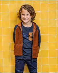 B.Nosy - Long Sleeve Tee With Pocket - Kids-Teens