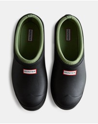 Hunter - Women's Gardener Neoprene Lined Clog Black