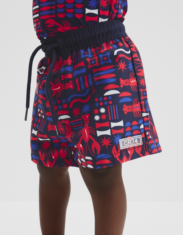 Country Road - Lobster Geometric Board Short