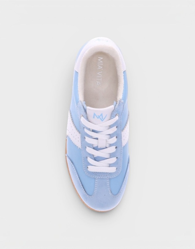 Mia Vita - Ramona II Lace-Up Casual Sneaker - Blue/White