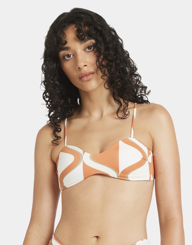 RVCA - Womens Mind Map Reversible Bralette Bikini Top