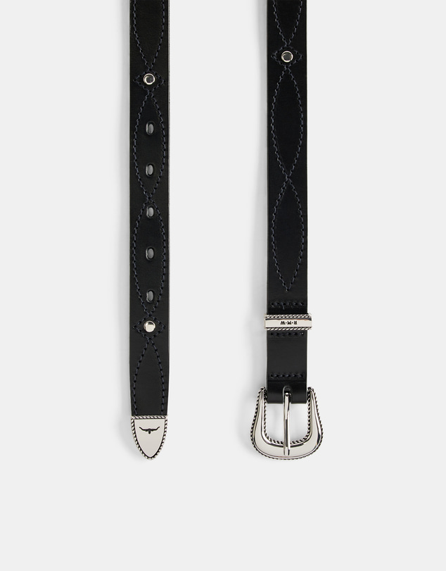 R.M.Williams - Agnes Stitched Studded Belt