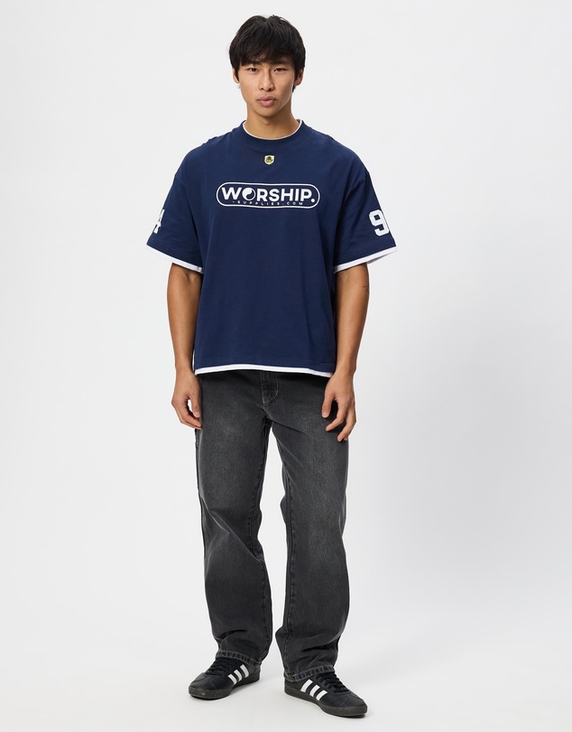 Worship - Sideline Box Crop Layer Tee