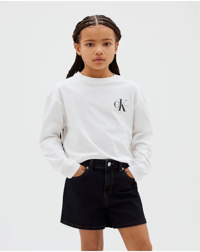 Calvin Klein Jeans - Kids Unisex Long Sleeve Logo T-Shirt