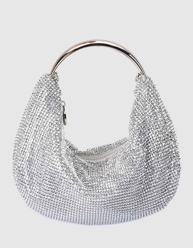 Olga Berg - Pixie Crystal Mesh Bag