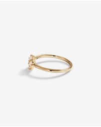 Michael Hill - Australian Opal & Diamond Accent Ring in 10kt Yellow Gold