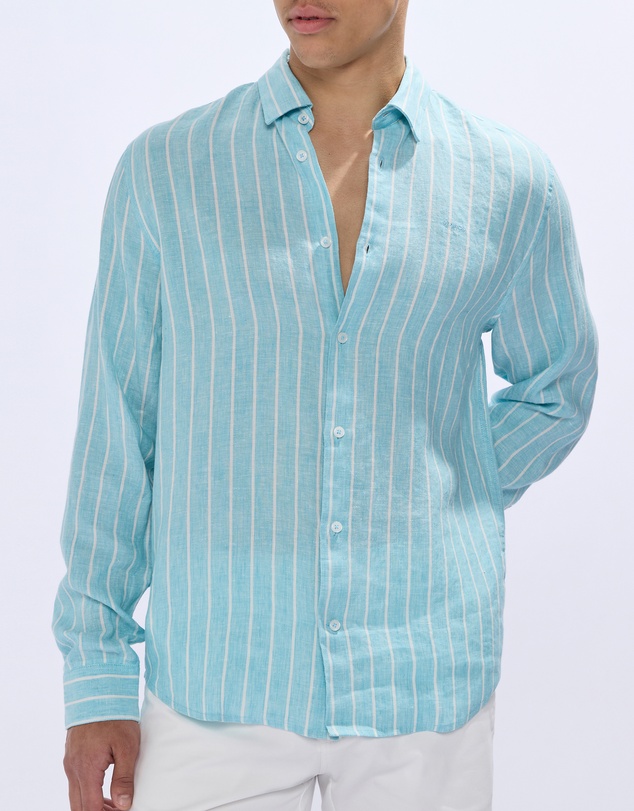 Marcs - Felix LS Stripe Linen Shirt