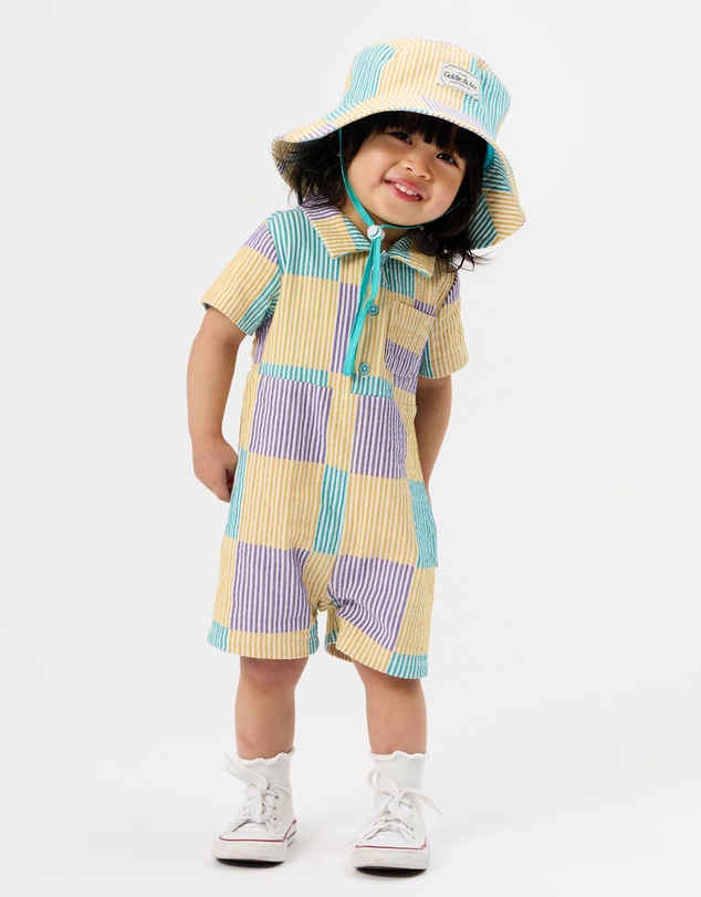 Goldie + Ace - Seersucker Bucket Hat - ICONIC EXCLUSIVE - Babies-Teens