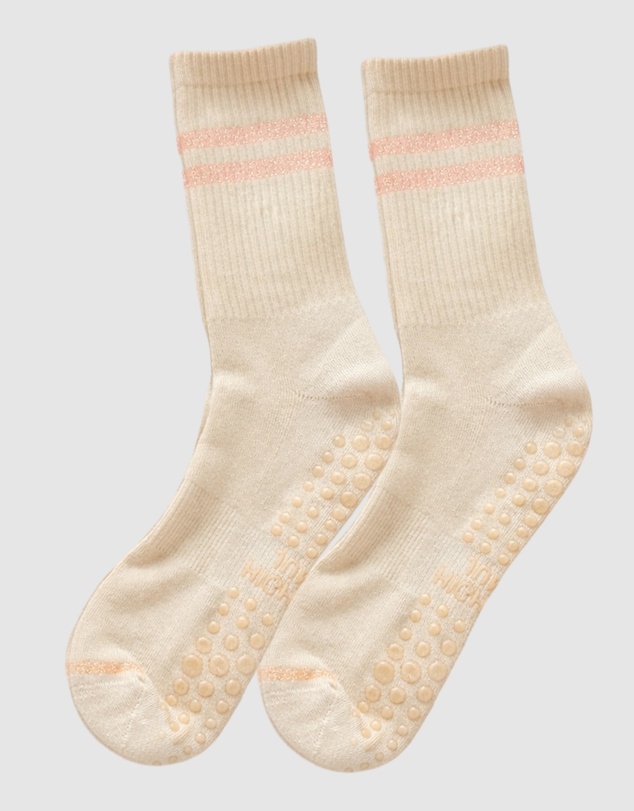 High Heel Jungle - Varsity Pilates Yoga Grip Socks - 3 Pack