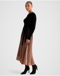 Forever New - Celina Ombre Metallic Midi Dress