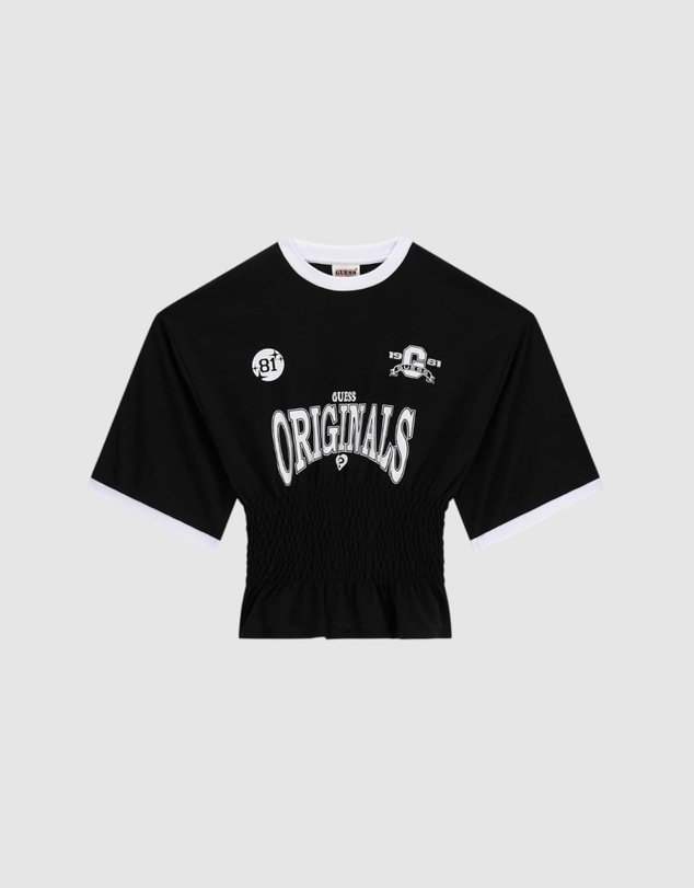GUESS Originals - Guess Originals Shirred Printed Sports T-Shirt