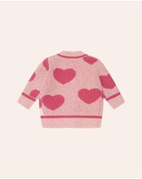 Huxbaby - Heart Tipped Cardigan - Babies-Kids