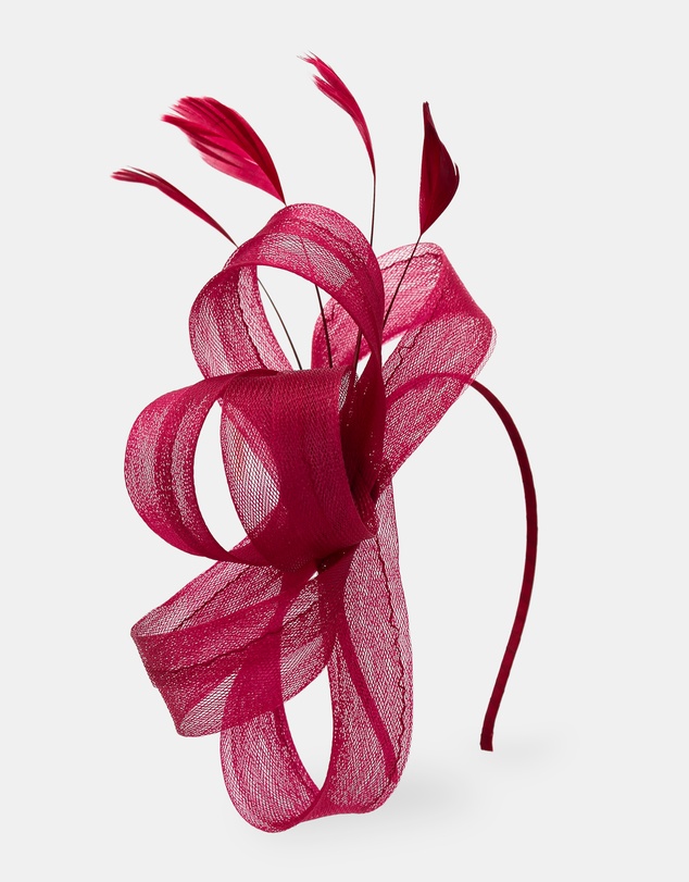 Morgan & Taylor - Nyla Fascinator in Burgundy Red