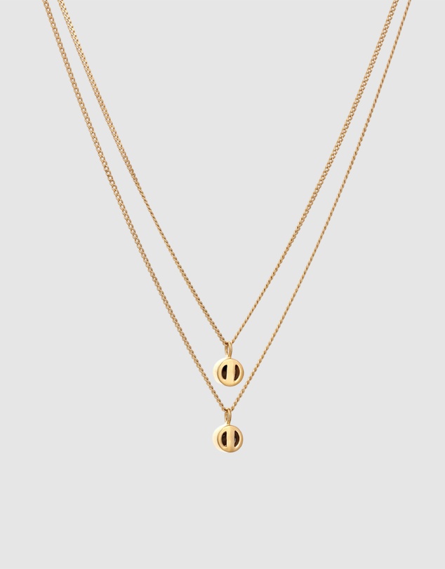 Elli Jewelry - Necklace Layer Crystal 925 Sterling Silver Gold-Plated