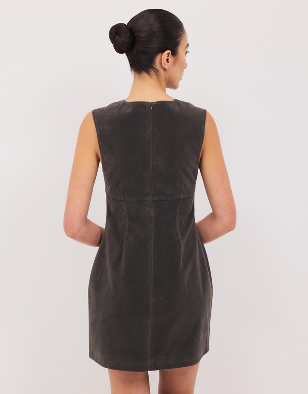 Calli - Maslow Faux Suede Mini Dress