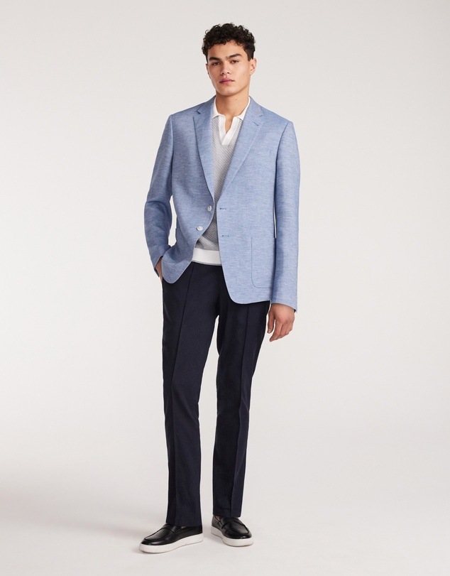 Calibre - Lyocell Linen Blazer Blue