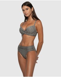 Nip Tuck Swim - Tintilating Tile Brigitte Ruched Bikini Pant