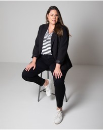 Love Your Wardrobe - Lexi Overdyed Black Denim Jeans