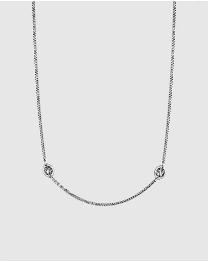 Haze & Glory - ICONIC EXCLUSIVE - Swallow Necklace in Oxidised 925 Silver