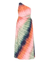 City Chic - Aliza Sunset Ombre Print Pleat Maxi Dress