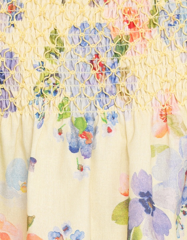 Petal & Pup - Cosima Baby Doll Top - Yellow Floral