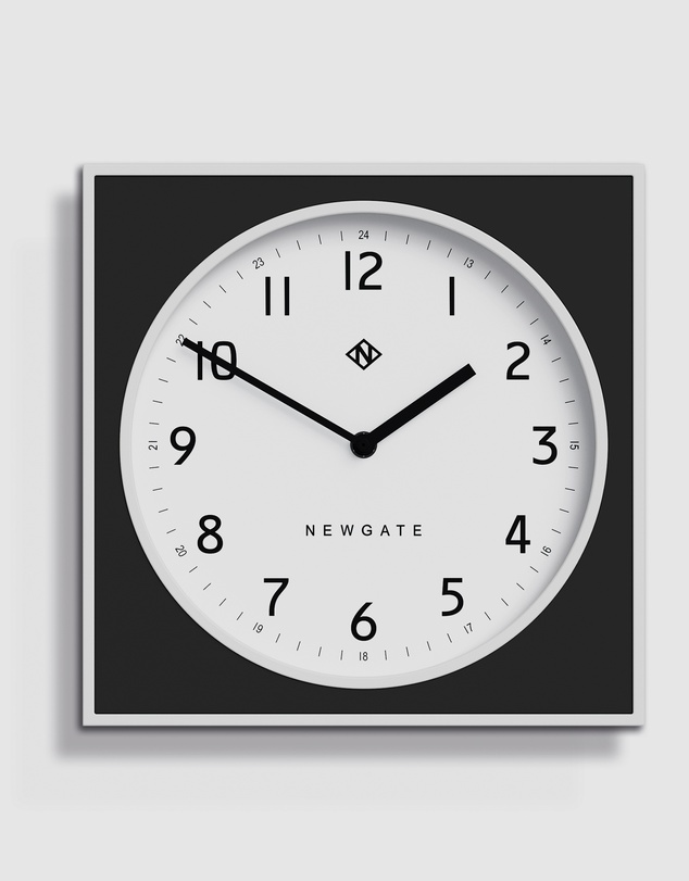 Newgate - Newgate Burger & Chips Wall Clock Black
