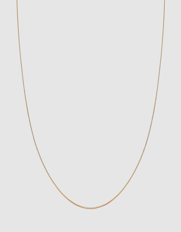 Kuzzoi - ICONIC EXCLUSIVE - Classic Box Chain Necklace in Gold-Plated 925 Sterling Silver