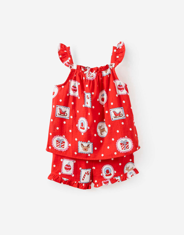 Cotton On Kids - Kids Babydoll Family Christmas Pj Set