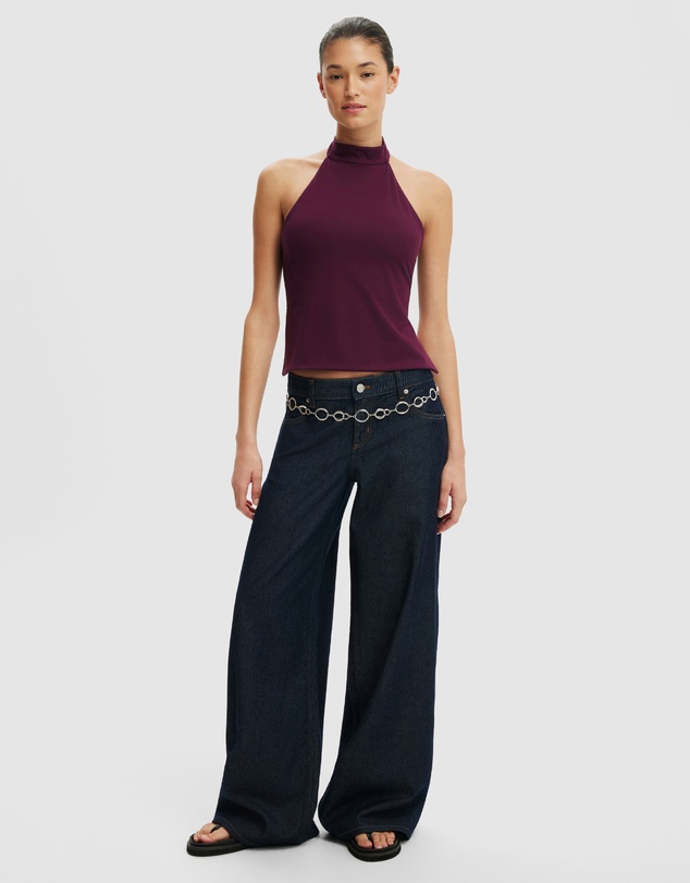Cotton On - Hold Me Halter Twist Back Top