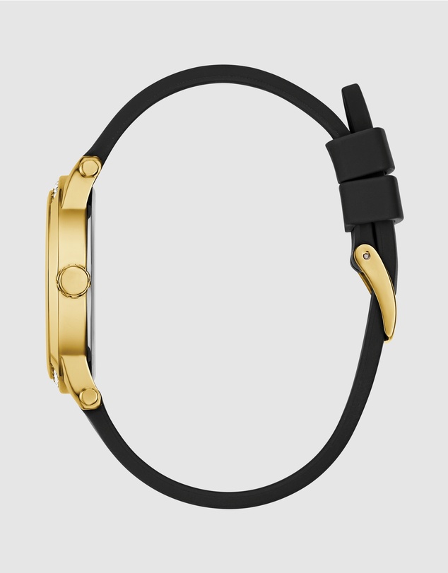 GUESS - Guess Ladies Black Gold Tone 36mm Analogue Watch