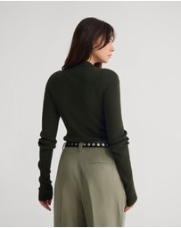 Oxford - Onyx Ribbed Bodysuit