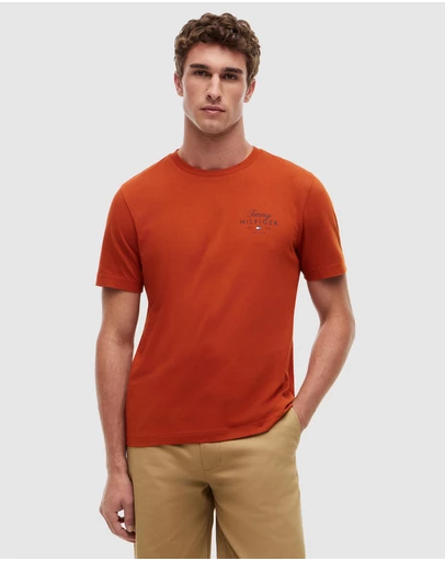 Tommy Hilfiger - Logo Jersey Crew Neck T-Shirt