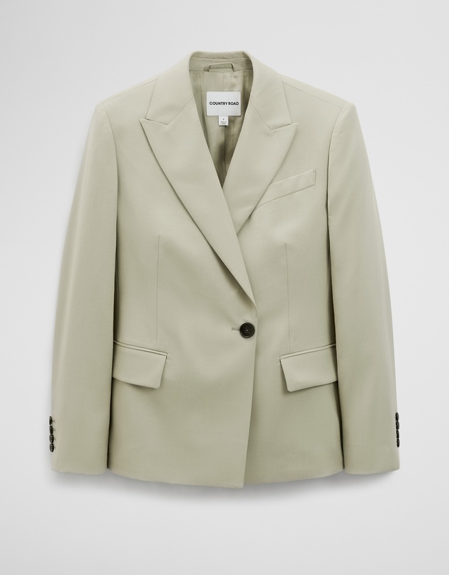 Country Road - Wool Blend Wrap Blazer