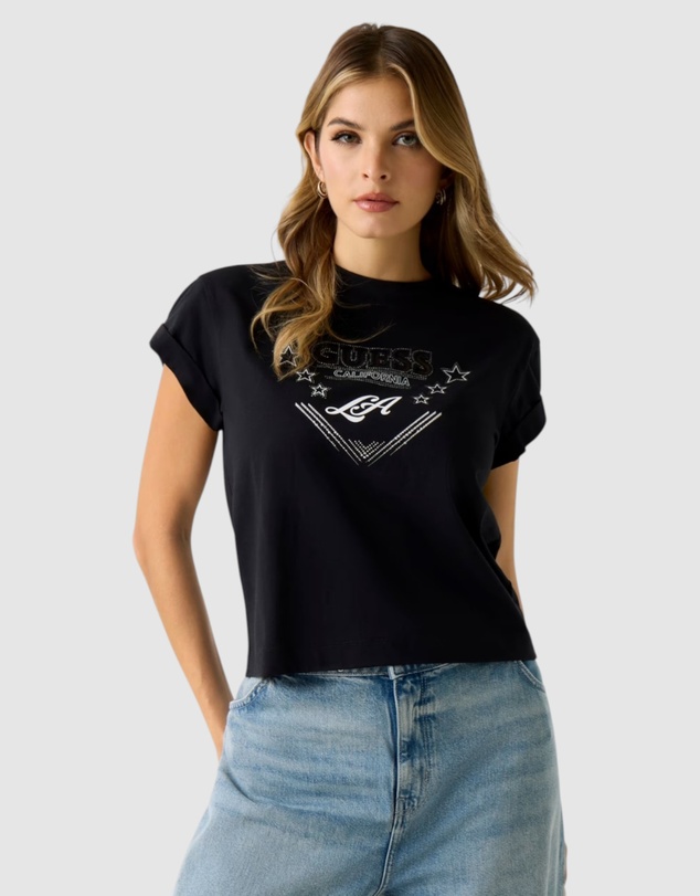 GUESS - Stars Rhinestones T-Shirt
