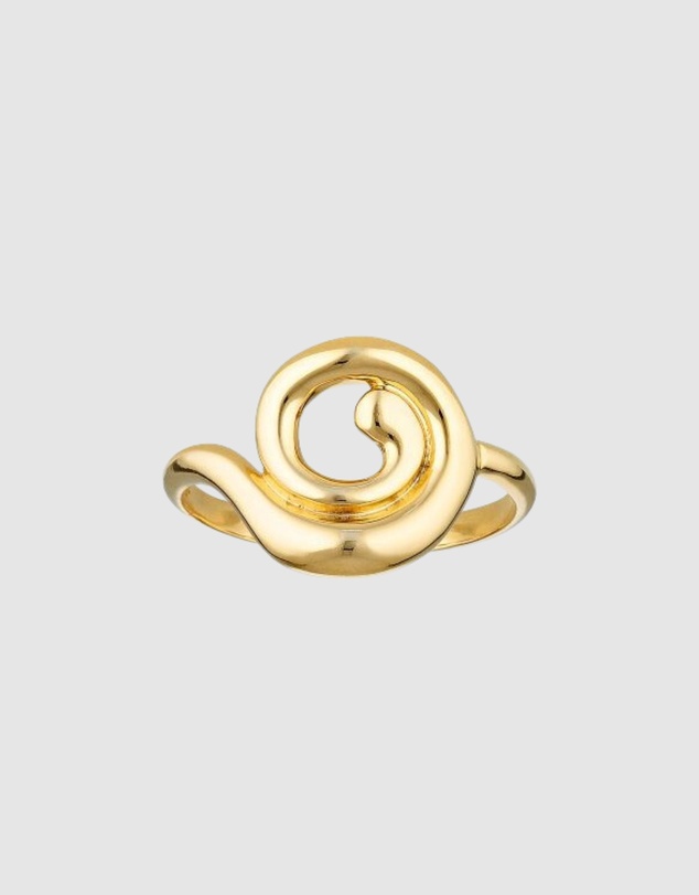 HOUSE OF SLANI - Organic Spiral Gold Ring