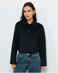 AERE - Lola Double Faced Wool Blend Coat