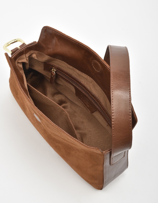 Cobb & Co - Portsea Suede Leather Shoulder Bag