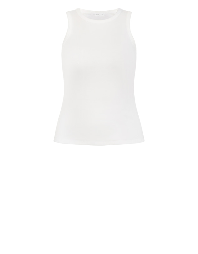 City Chic - Plus size Talia Rib Tank - ivory