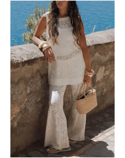 Petal & Pup - Sammy Embroidered Set - Cream Lace