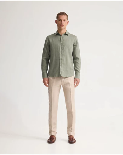 Oxford - Copper European Linen Shirt