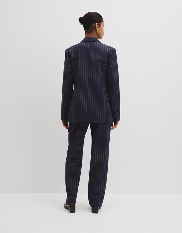 Country Road - Wool Blend Classic Pinstripe Blazer