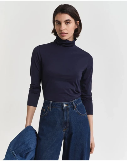 Gant - Lightweight Cotton Turtleneck Top