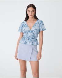Forcast - Nikki Mini Wrap Skirt