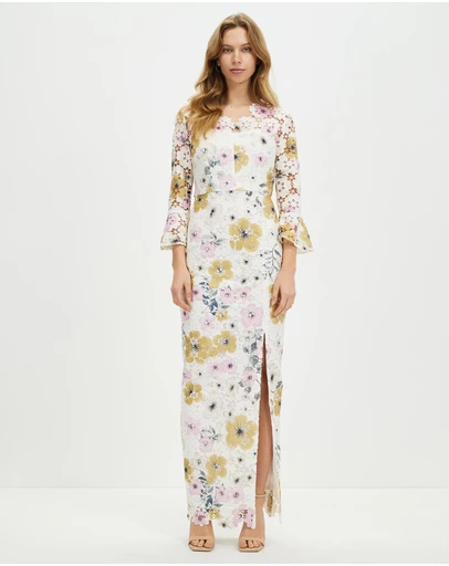 Pink Ruby - Night Flower Maxi Dress