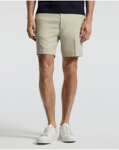 Calibre - Linen Blend Shorts Stone